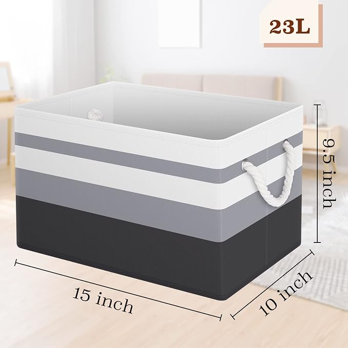 Storage Bins 8-Pack, Foldable Storage Baskets - Image 2