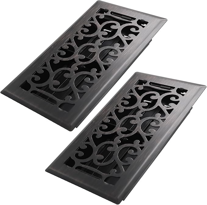 Howeall 4x8 Inches 2 Pack Heavy Duty Walkable Floor Register by Howeall