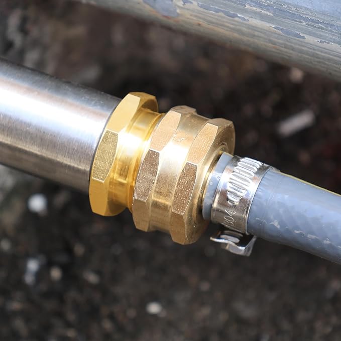 Garden hose adapter, 3/4" GHT to 1/2" NPT male connector, garden hose joint - Image 5