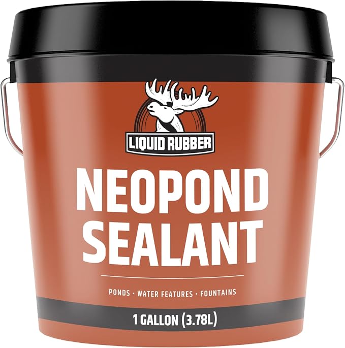 Liquid Rubber NeoPond Waterproof Pond Sealant, Fish/Plant Safe, 1 Gallon | by LiquidRubber