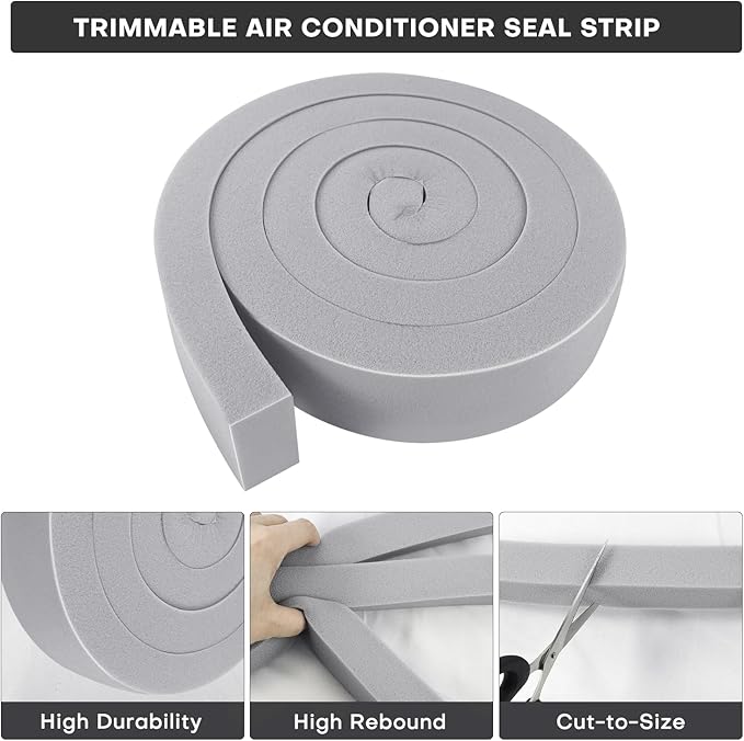 4Pcs 2" x 1" x 6.5Ft AC Window Seal Kit - Image 4