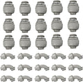 Conduit Connectors, 1 Inch Liquid Tight Connector NPT Non-Metallic by HDHAODA