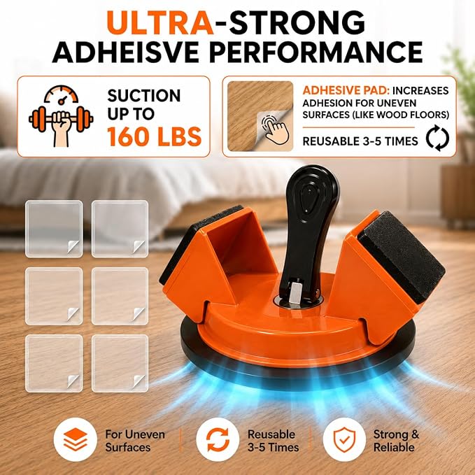 Floor Gap Repair Kit for Laminate & Vinyl Flooring, Suction Cup Gap Fixer | 45° - Image 4