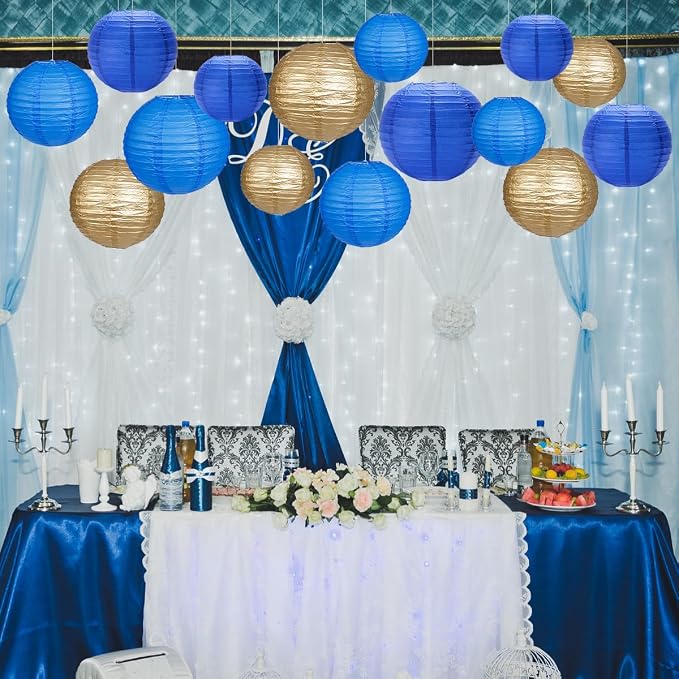 Paper Lanterns Party Decorations, Round Hanging Paper Lanterns Decorations - Image 4