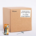 160 pcs Heavy Duty Drywall Anchors & Screws Toggle Bolts and Wing Nuts Set by ALAZCO