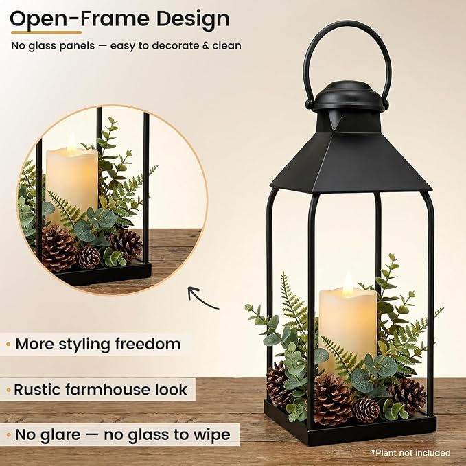 Decorative Metal Lanterns Indoor Outdoor, Wedding & Christmas, Party Decoration - Image 5