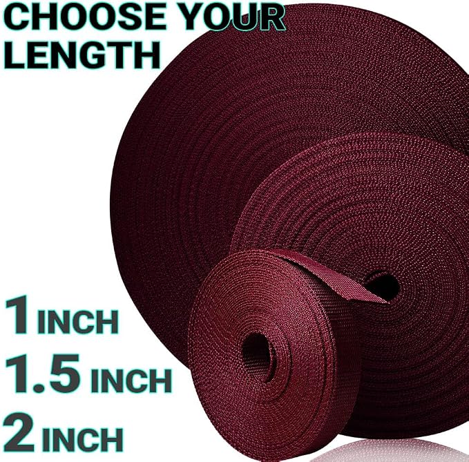 Webbing Strap, 3/4" to 2", 10-50 Yds, EDC gear, backpack repair and pet dog - Image 9