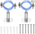 HARFINGTON 2 Set Wall Mount Ceiling Mount Pipe Supports 304 Stainless Steel by HARFINGTON
