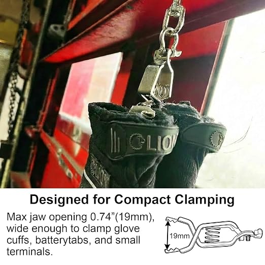 Heavy-Duty 25A Heavy Duty Alligator Clips 10 Pack | BU-24APN Battery Test Clamps - Image 5