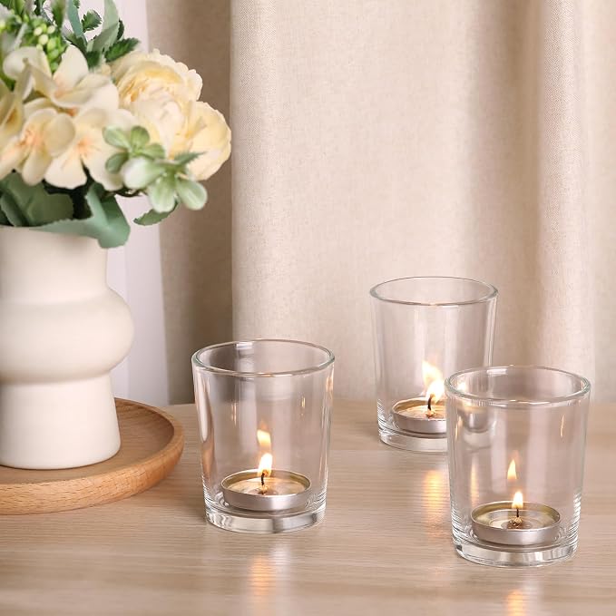 Letine 24-Pack Votive Candle Holders, Reusable Durable Candle Votives, Wedding - Image 7