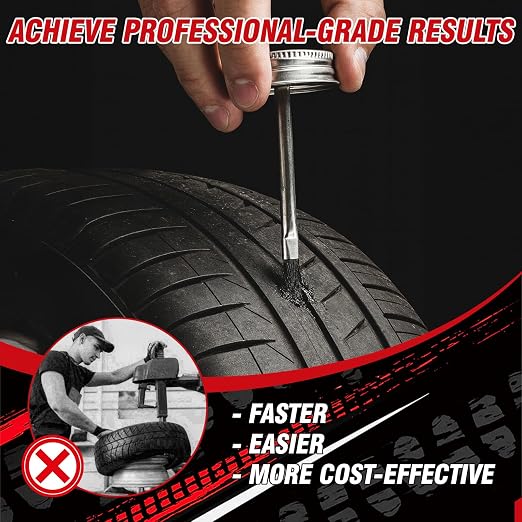 Vulcanizing Cement 8.5Oz, All Purpose Tire Repair Glue, Fast-Dry Rubber Cement - Image 4