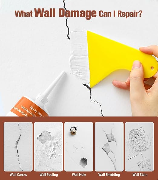 NINGOO Drywall Repair Kit, 2 Pack Wall Repair Paste - Image 3