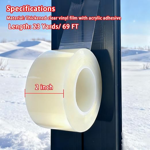 Window Sealing Tape, Window AC Insulation Tape, 2 Inch x 69 FT | Waterproof - Image 2