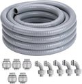 1 Inch 100 FT Liquid-Tight Conduit and Connector Kit | Non Metallic Flexible by ProfessionalBrand