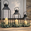 Decorative Metal Lanterns Indoor Outdoor, Candle Holder by ZLFart
