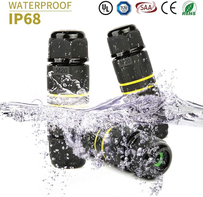 IP68 Waterproof Junction Box Outdoor External Sleeve Coupler, M20 Cable - Image 2