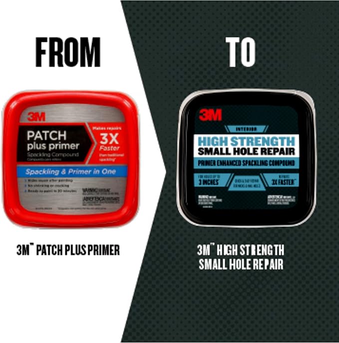 3M High Strength Spackling Compound, 32 oz., Small Hole Repair Primer Enhanced - Image 2