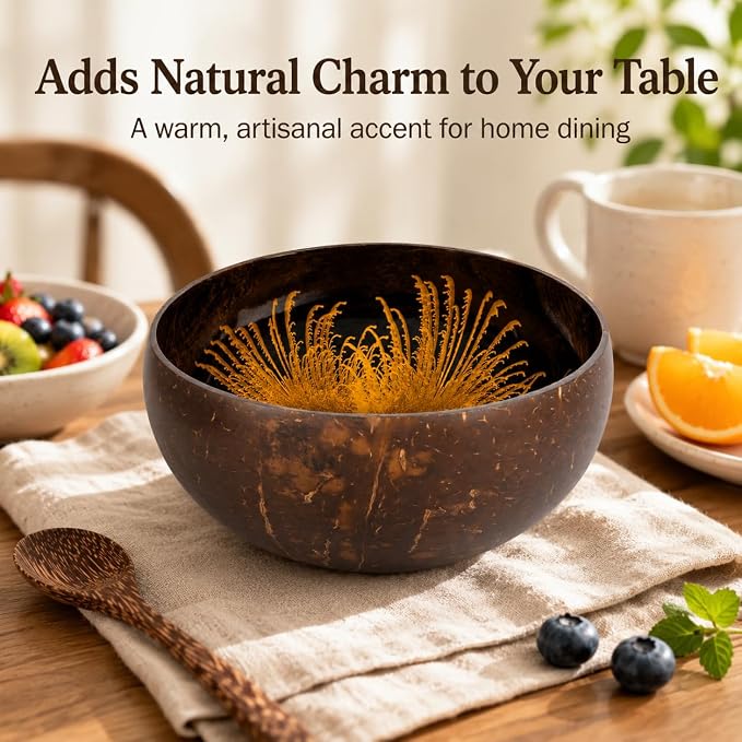 Natural Coconut Bowl Key Decorative - Image 5