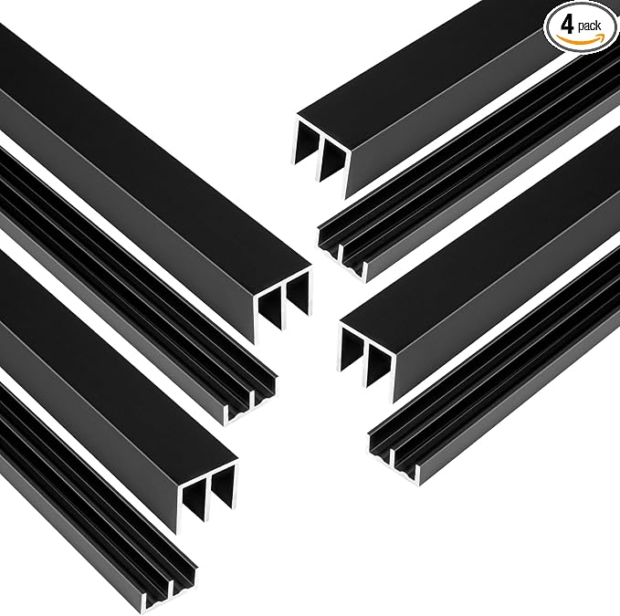 Raytano 4 Sets 48" Metal Sliding Door Track Set by Raytano