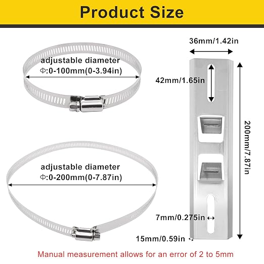 Pole Mounting Kits for Junction Box, Stainless Steel Pole Mount Bracket - Image 2