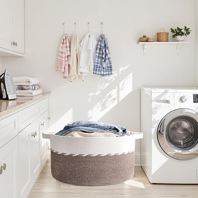 OIAHOMY 105L Extra Large Blanket Basket - Image 6