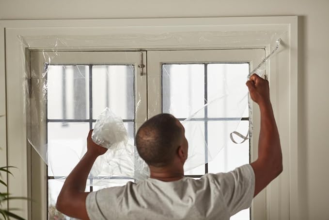 Duck Brand Winter Window Insulation Kit – Window Seal Rolled Shrink Film Covers - Image 4