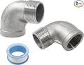 2Pcs 304 Stainless Steel 90 Degree Elbow Fittings, Cast Pipe Fittings, by LifCratms