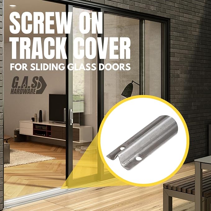 Screw on Track Cover for Sliding Patio Glass Doors | Fix and Repair Sliding - Image 6