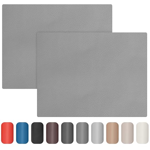 Leather Repair Patch 8x11 inch 2 Pcs, Self Adhesive Vinyl Repair Patch Kit by ALLFORYOU