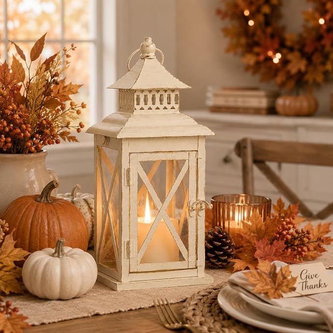 Lantern Decorative Indoor & Outdoor, Large Square Hanging Spring Home Decor - Image 6