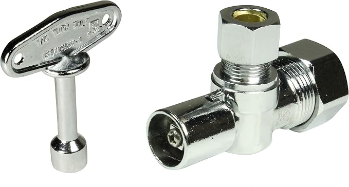Heavy Duty Loose Key 1/2 in. NOM Comp Inlet x 3/8 in. OD Compression Outlet - Image 2