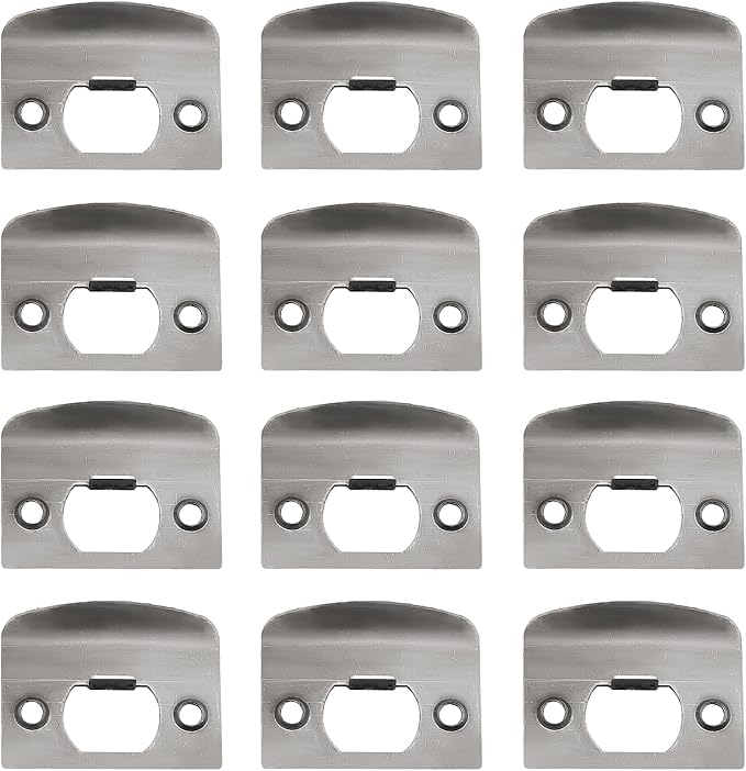 EATAKWARD 12 PCS Door Strike Plate, Stainless Steel Deadbolt Covers Door - Image 2