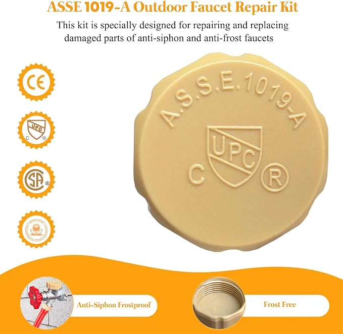 Vacuum Breaker Repair Kit, Anti-Siphon Frostproof Faucet Valve Hose Faucet - Image 2