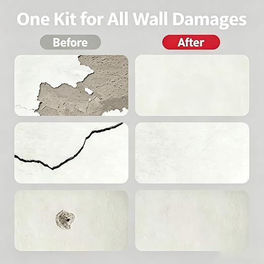 2 PCS Drywall Repair Kit with Scraper, 2026 Upgrade Wall Repair Paste Tube - Image 3