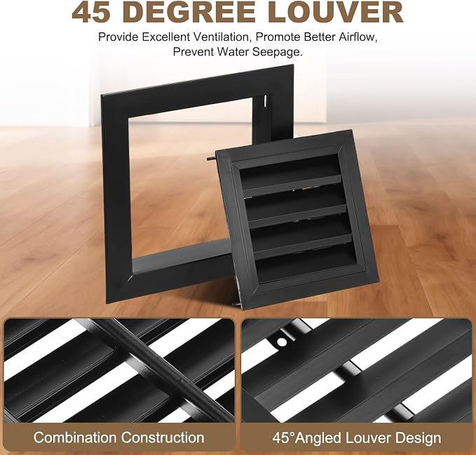 PATIKIL 8" x 8" Return Air Vent Cover, Aluminum Alloy - Image 4