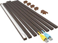 Yecaye Cord Hider, 113in One-Cord Cable Raceways, W0.59in H0.4in, Darkwood | TV by Yecaye