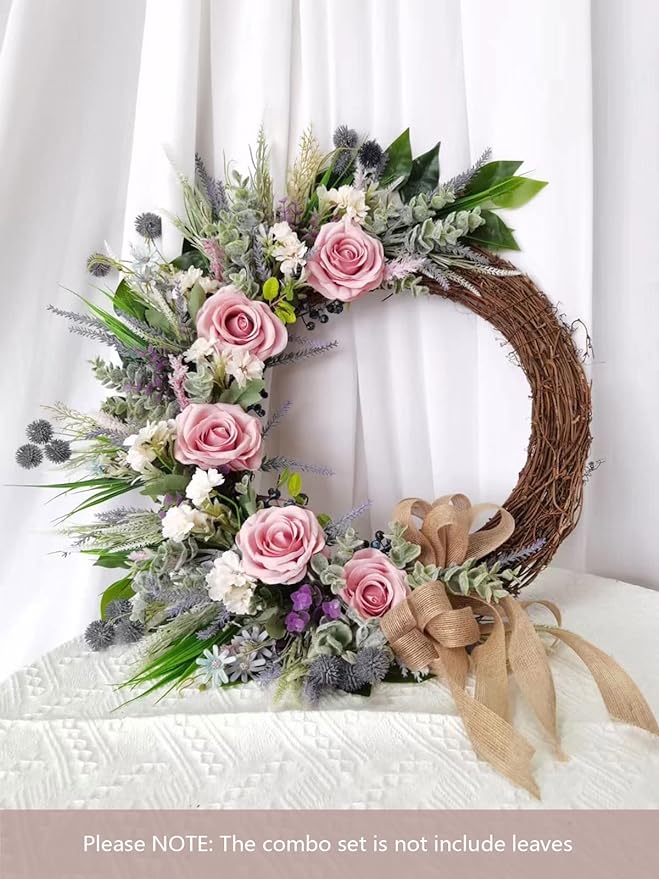 FACINOC Roses Artificial Flowers Pink Bouquets Box Set - Image 5