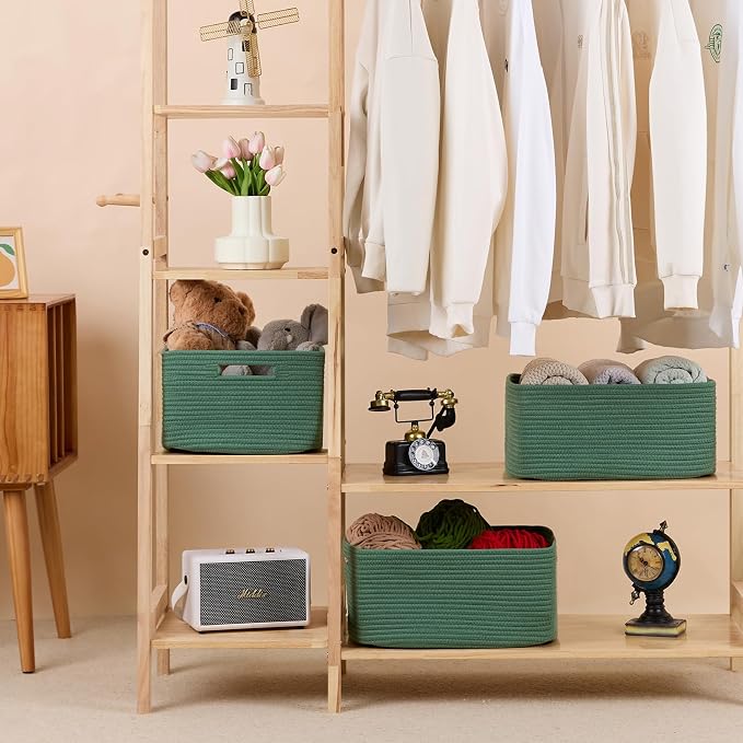 MiniArk Large Storage Baskets for Shelves, Baby Nursery, Toy Baskets Box - Image 3