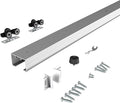 JUBEST 4FT Commercial Grade Pocket Door Hardware and Track Set, Sliding Door by JUBEST