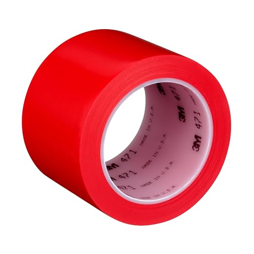 3M Vinyl Tape 471, 3 in x 36 yd, 12 Rolls by 3MIndustrial