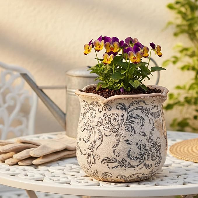 Xiaan Jiaju Ceramic Pots for Plants, Vintage Plant Pot - Image 2