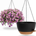 UOUZ 13 Inch 2 Pack Large Self Watering Hanging Planters by UOUZ