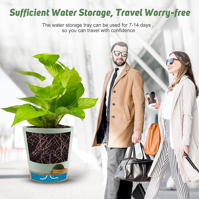 YNNICO Indoor Self Watering Planters - Image 6