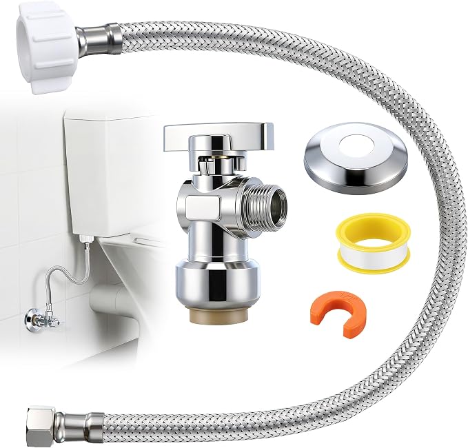 Dreyoo Complete Toilet Shut Off Valve Set by Dreyoo