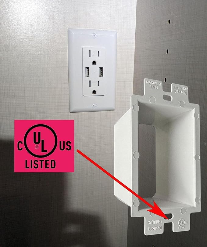 iMBAPrice BE1-3 Electrical Box Extender 3 Pack, UL Listed 1-Gang Non-Metallic - Image 8