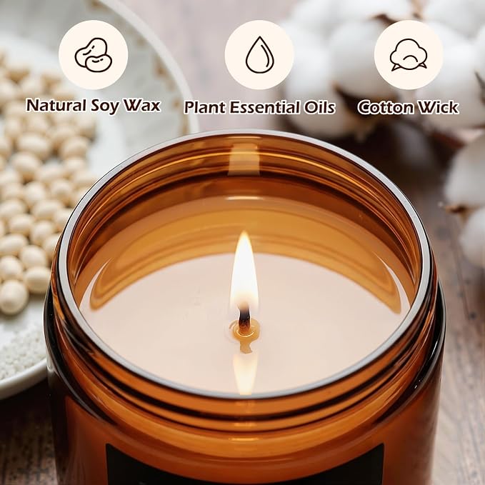 Scented Candles Set, 4 Pack Soy Candles - Image 2