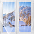 62×433in Window Insulation Kit for Winter- Indoor 10-Window Plastic for by Bigmeta