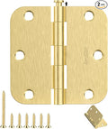 Door Hinges Brushed Nickel by AmzGod