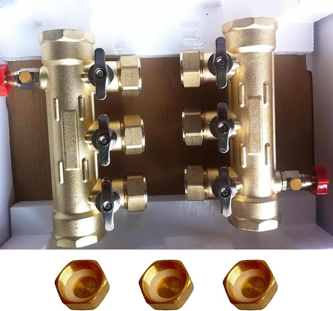 Brass Pipe End Caps, 1/2" NPT Hex Compression Cap Female Pipe Fitting Plumbing - Image 8