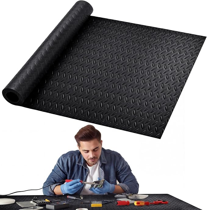 Leinuosen Workbench Mat 24" x 47", Scratch-Resistant PVC Work Bench Pad by Leinuosen